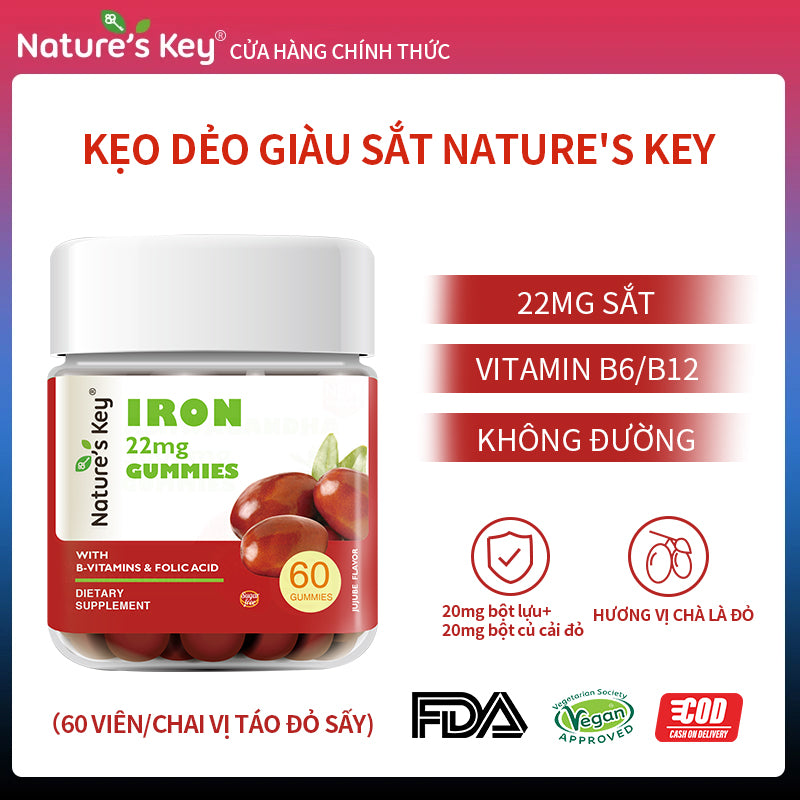 Kẹo Dẻo Trái Cây Giàu Sắt – Ăn Ngon, Luôn Tràn Năng Lượng! 🍒